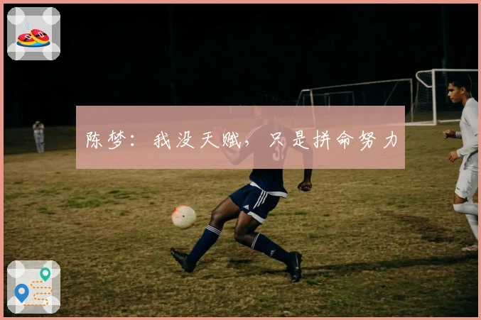 陈梦：我没天赋，只是拼命努力